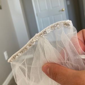Never Worn-Attachable Tulle Wedding Train